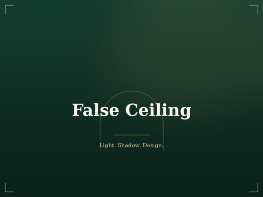 False ceiling design by Haashini Dream Interior